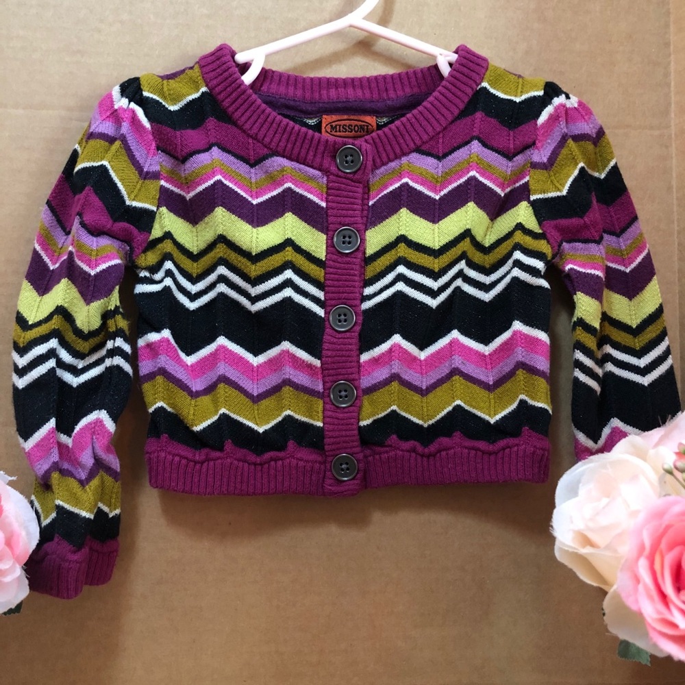 Missoni colorful Chevron sweater Size 18-24 months